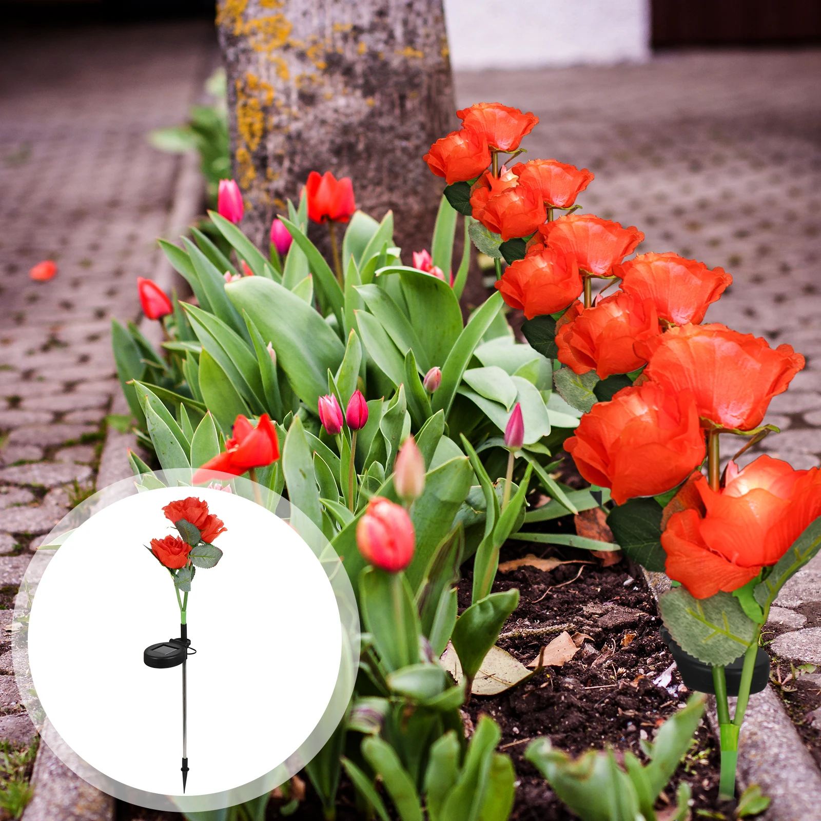 

Solar LED Flower Garden Lawn Outdoor Decor Landscape Lighting ABS Solar for Garden Patio Backyard
