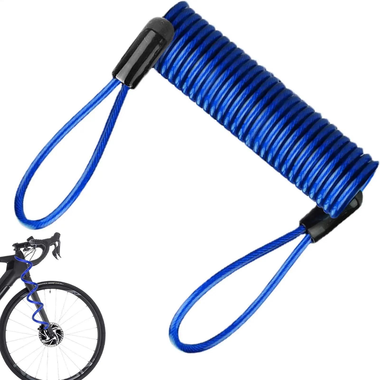 Lock Reminder Cable Bike Spring Cable Lock Anti-Theft Rope Alarm Disc Lock Bicycle Security Reminder Motorcycle Theft Protection