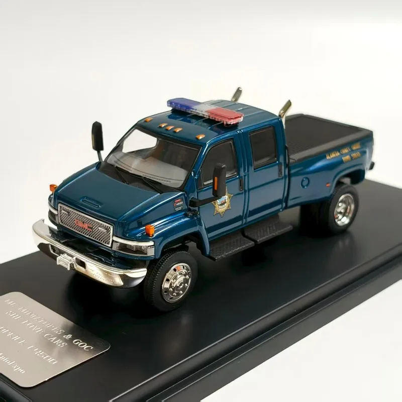 

Выставка в Сингапуре 1:64 GOC&MK GMC TOPKICK C4500 Пикап Полицейская литая под давлением модель автомобиля из сплава.
