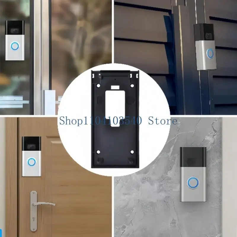 

02DC Держатель монтажной пластины дверного звонка без сверла с клейким кронштейном для надежного крепления