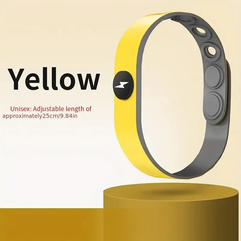 Braccialetto sportivo antistatico con anello intelligente anionico Rimozione elettrostatica wireless in silicone per il corpo umano con comodo cinturino da polso