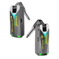Sistema Inalámbrico para Guitarra Miwayer de 5.8GHz, Audio en Tiempo Real de 48K/16Bit y Más Canales, Recargable con Conectores de 3.5mm y 6.35mm