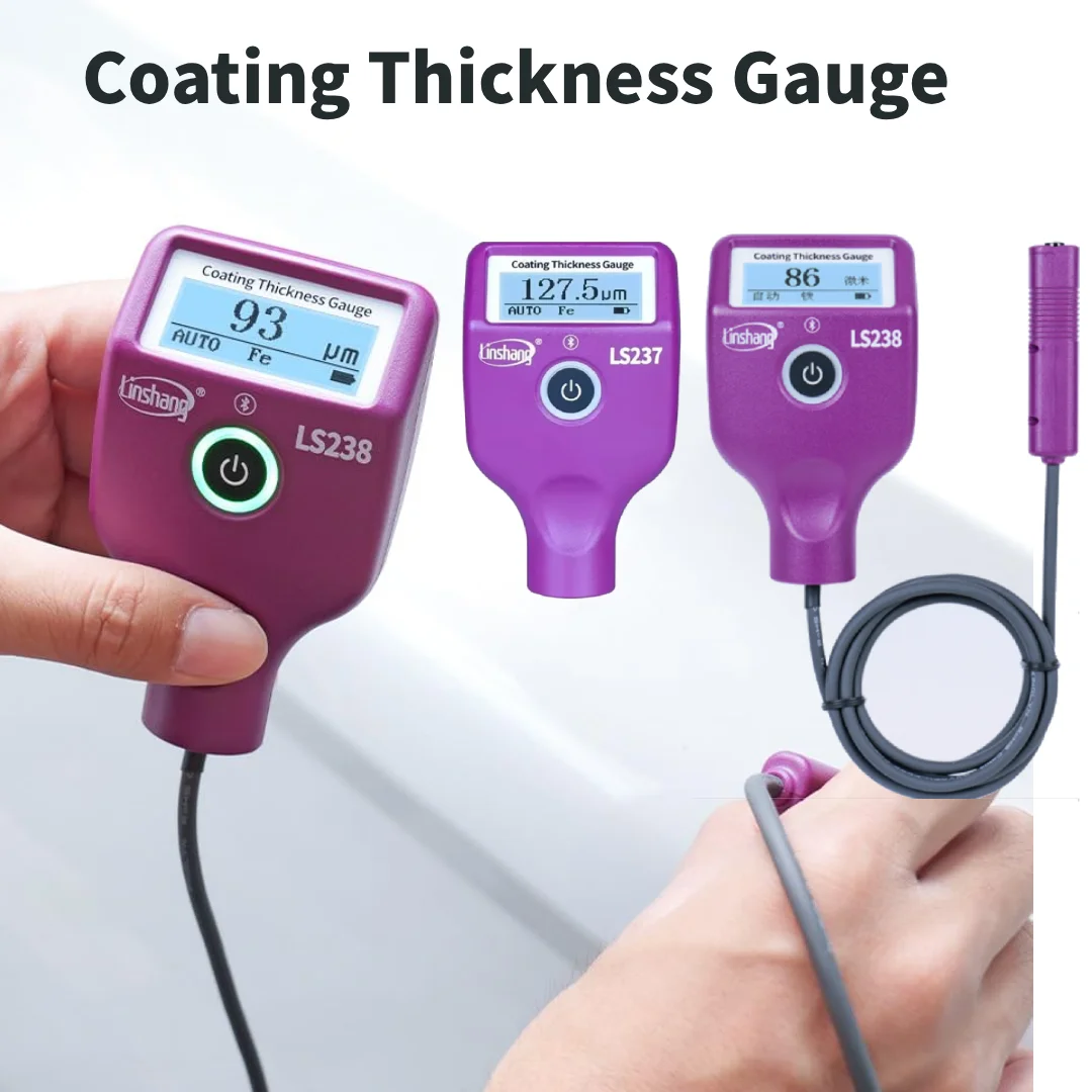 LS237/LS238 Coating Thickness Gauge Digital Car Paint Thickness Measurement Coating Inspection Device Professional for Used Car