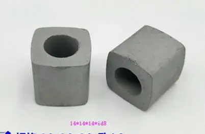 YG8 Tungsten Carbide,Power Feed Contact,Conductive Block 14*14*14*ID8mm,16*16*12*ID8MM for WEDM Machine