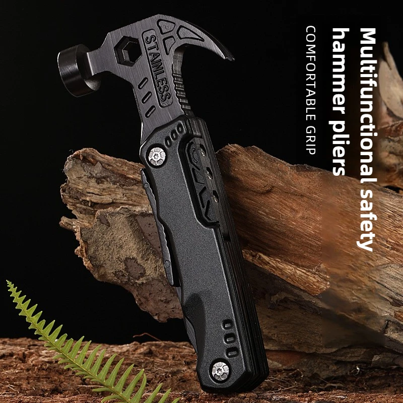 

Outdoor Multi-functional Claw Hammer Vehicle Safety Folding Hammer Broken Window Escape Camping Hammer