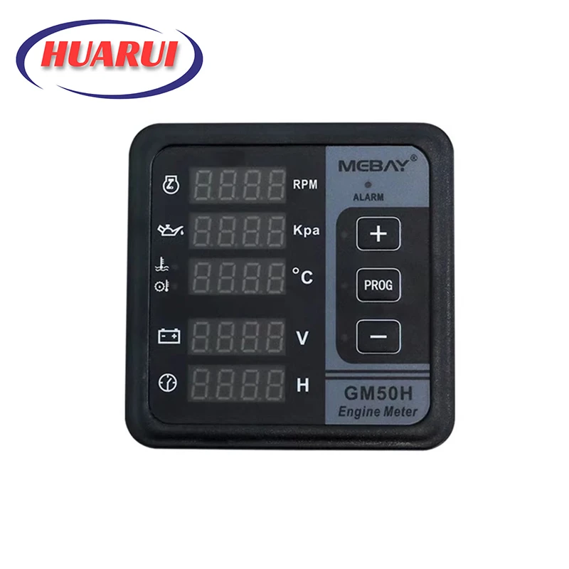 GM50H diesel generator set digital display voltage frequency water temperature tachometer Engine monitoring controller panel