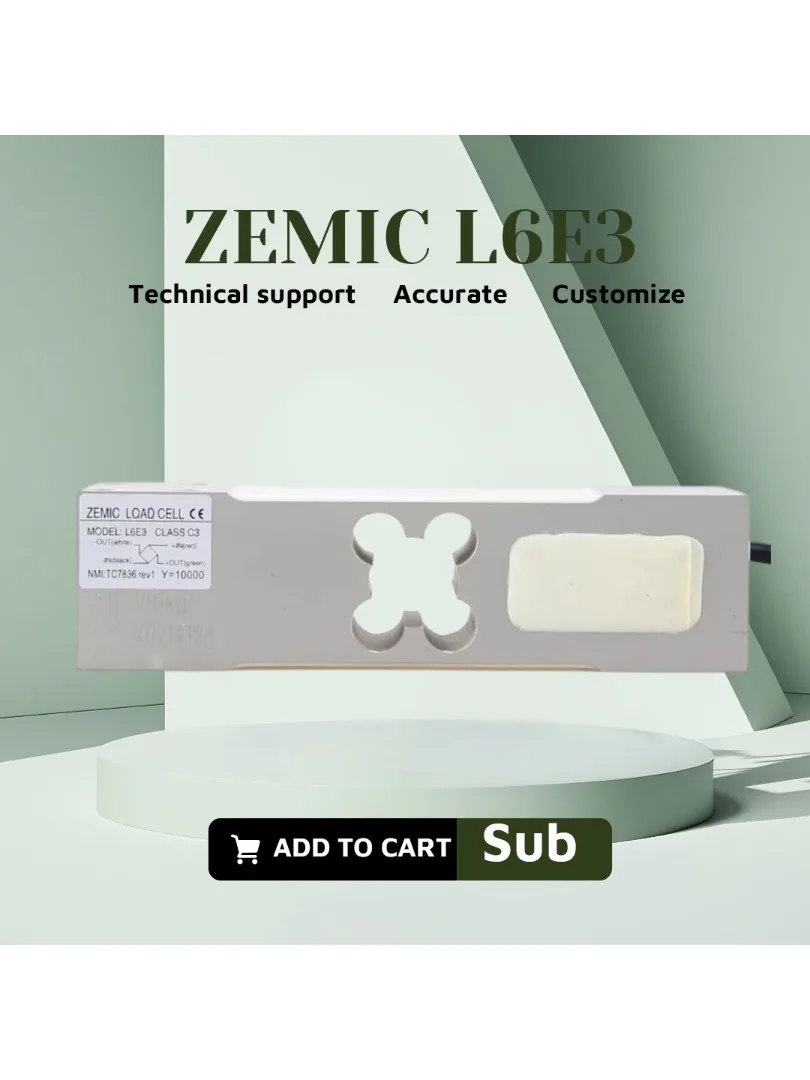 Czujnik wagowy ZEMIC L6E3 L6E3-C3, ogniwa tensometryczne wahliwe, czujnik siły wagowej, kompresja, robot przemysłowy, automatyka, tester — zdjęcie produktu 7