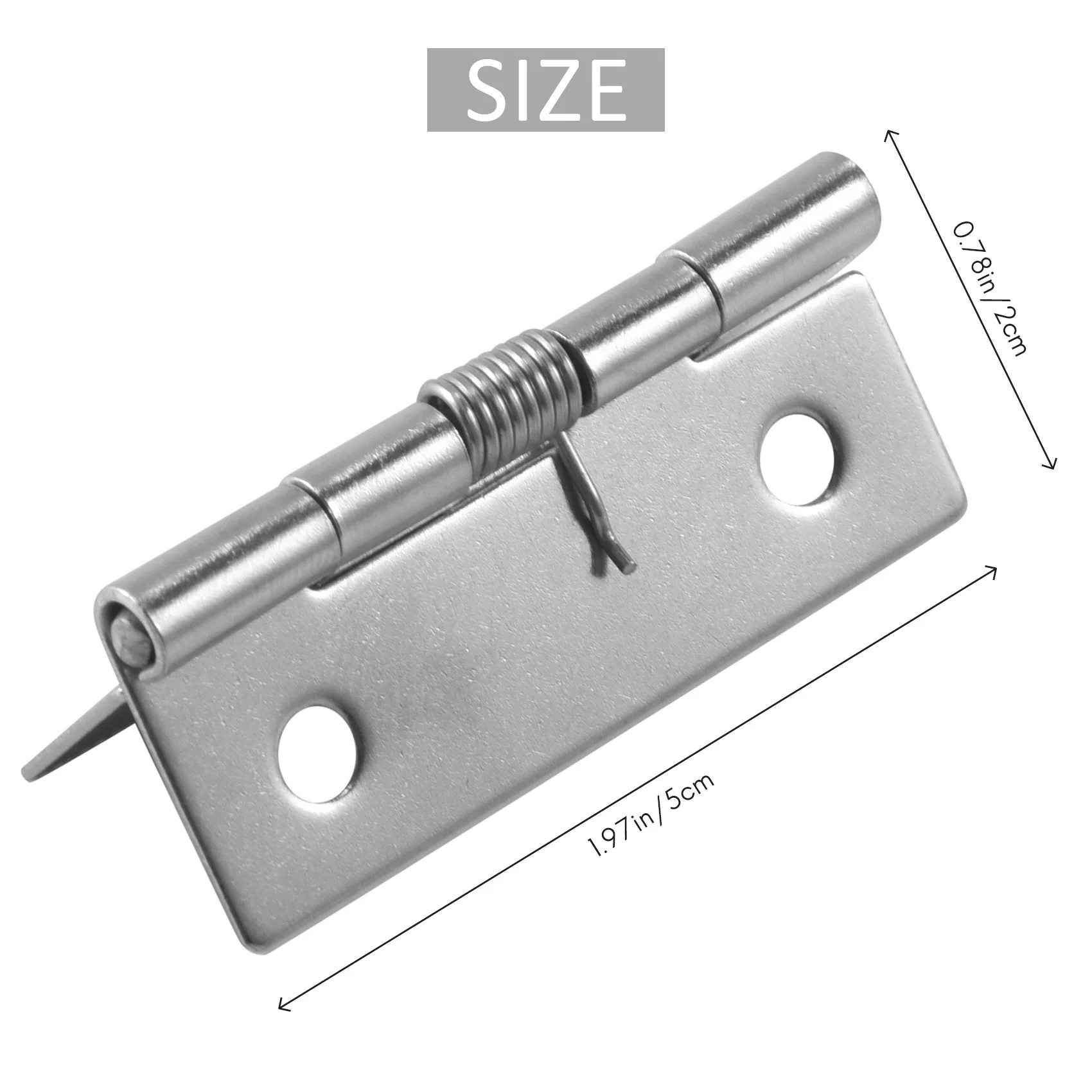 BISM1 2-дюймовая самозакрывающаяся угловая пружинная дверная петля из нержавеющей стали