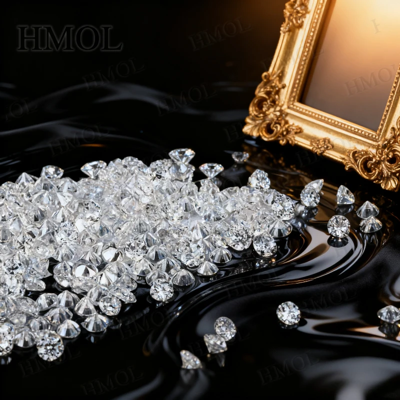 

HPHT Lab Grown Diamond Melee Round Stones 0.9–3mm 2/5/10/20/30pcs for Fine Jewelry DIY Accessories Engagement Rings