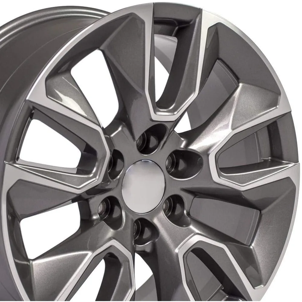 

OE Wheels CV32 20 Inch Rim Fits Silverado 1500 RST Style 6x139.7 20x9 Gloss Gunmetal Machined - Hollander 5916 (1)