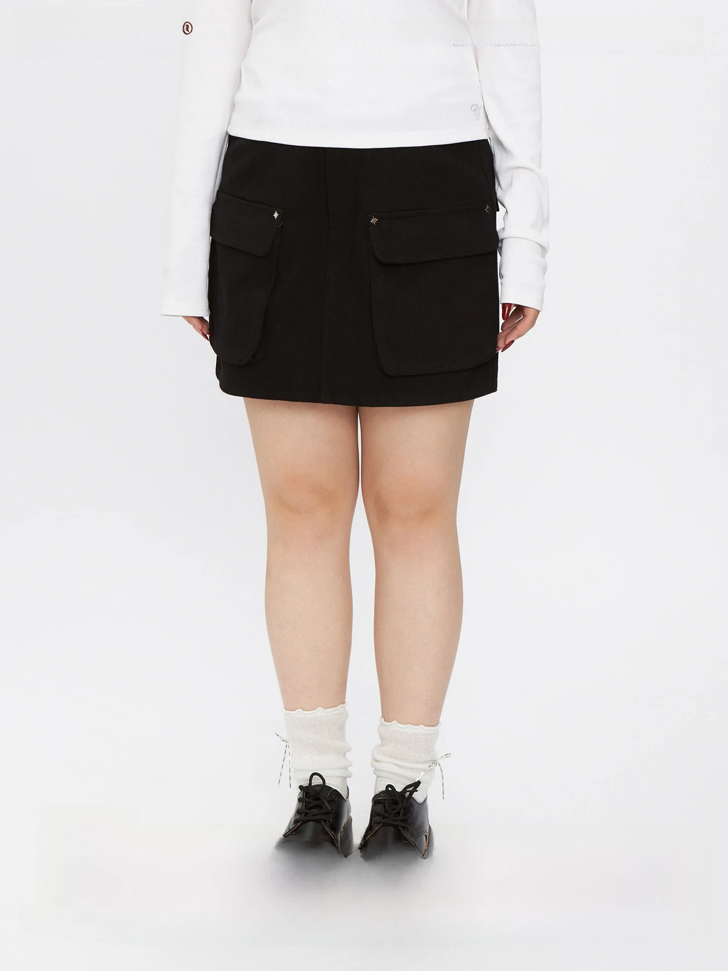 

High Waist A-Line Half Skirt with Pockets Summer Slimming Versatile Women's Clothing Friendly to Body Shape CHIC FRUIT Brand