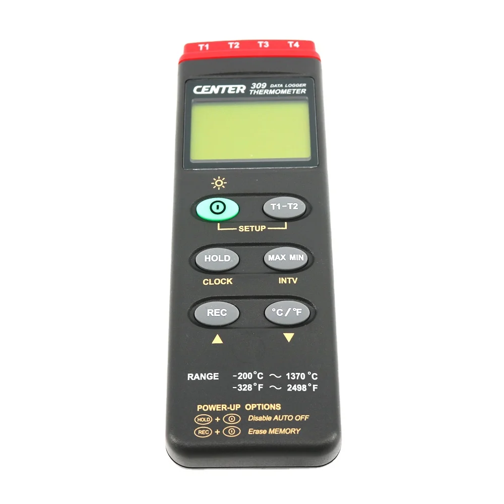 

CENTER-309 4 Channels K Type Thermometer Data Logger Temperature Meter -200~1370C,-328~2498F