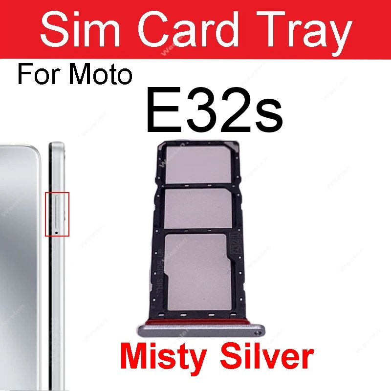 Sim Card Tray Holder For Motorola MOTO E22 E22S E32 E32S SIM Cadr