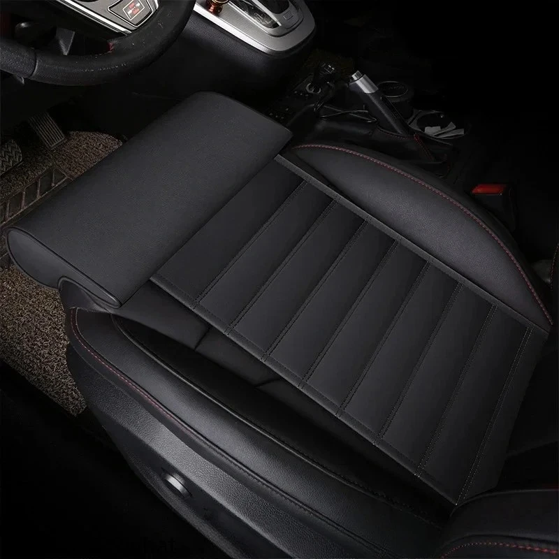 Universal Leather Memory Foam Car Seat Extender Leg Cushion Driver Leg Support Pillow Padding Mat Auto Accessory