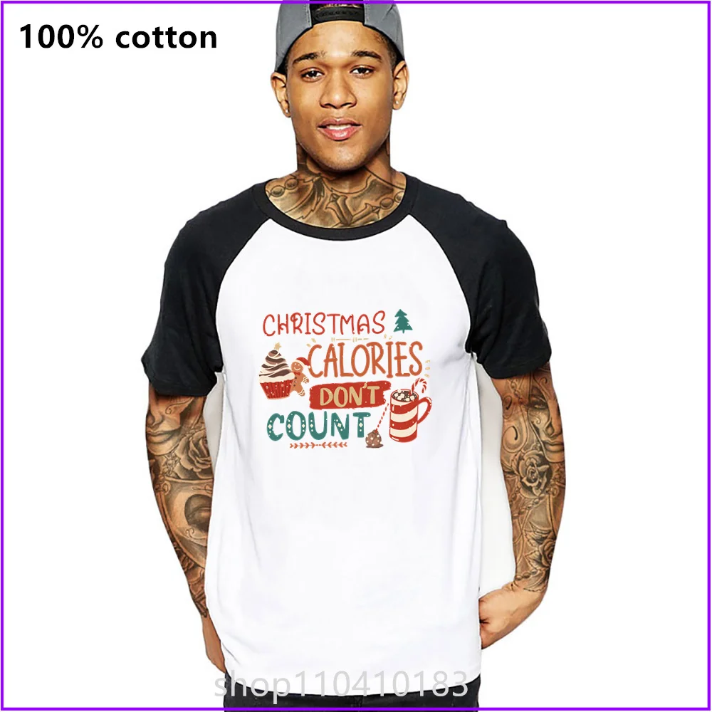 Christmas Calories Don'T Count Merry Christmas T Shirts For Men'S Women Tshirt T-Shirt Clothing Oversized Manufacturers Custom S