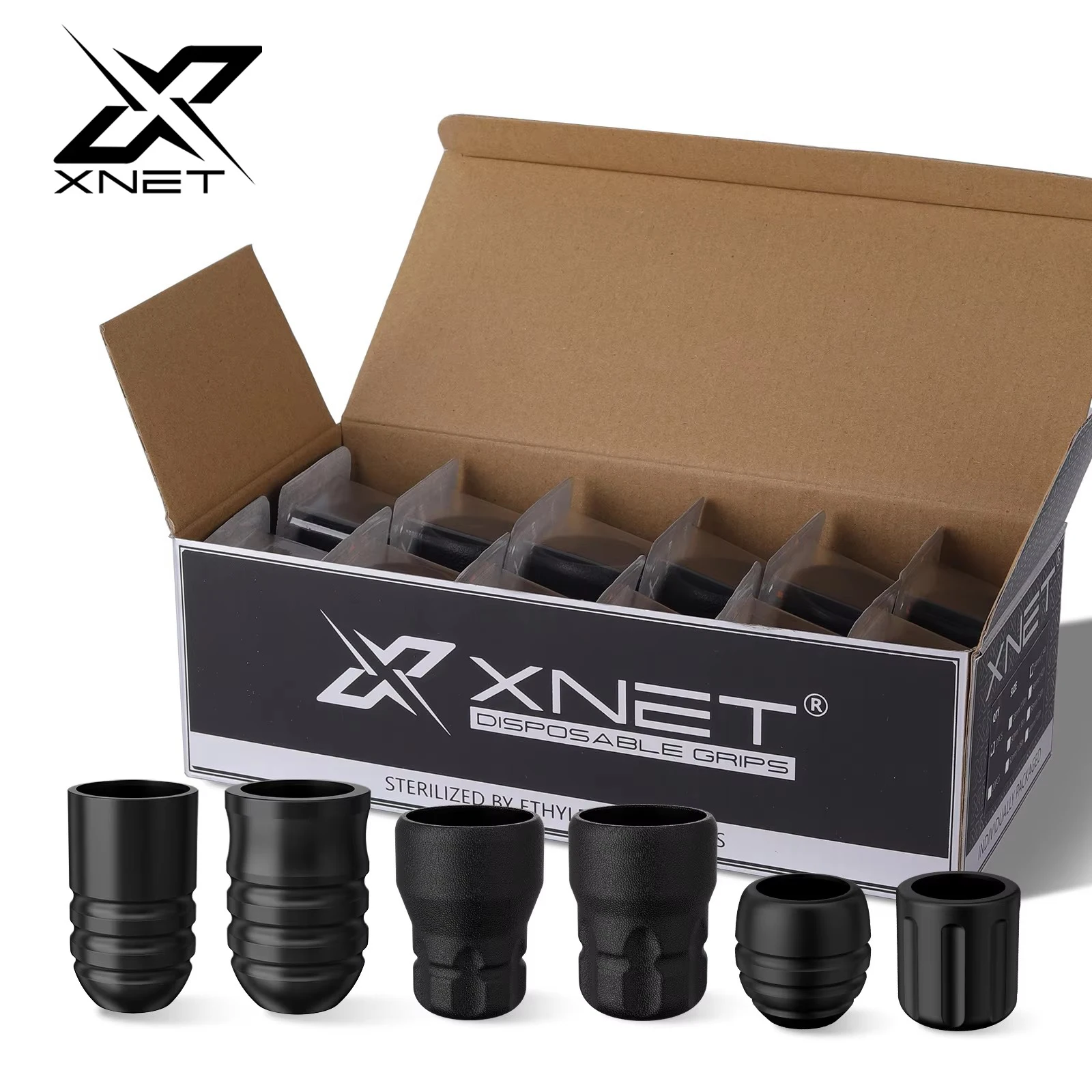 XNET Disposable Tattoo Grip 12pcs Size 34-38-40mm Silicone Material for XNET Vipera Bestia Wireless Tattoo Machine Pen Equipment