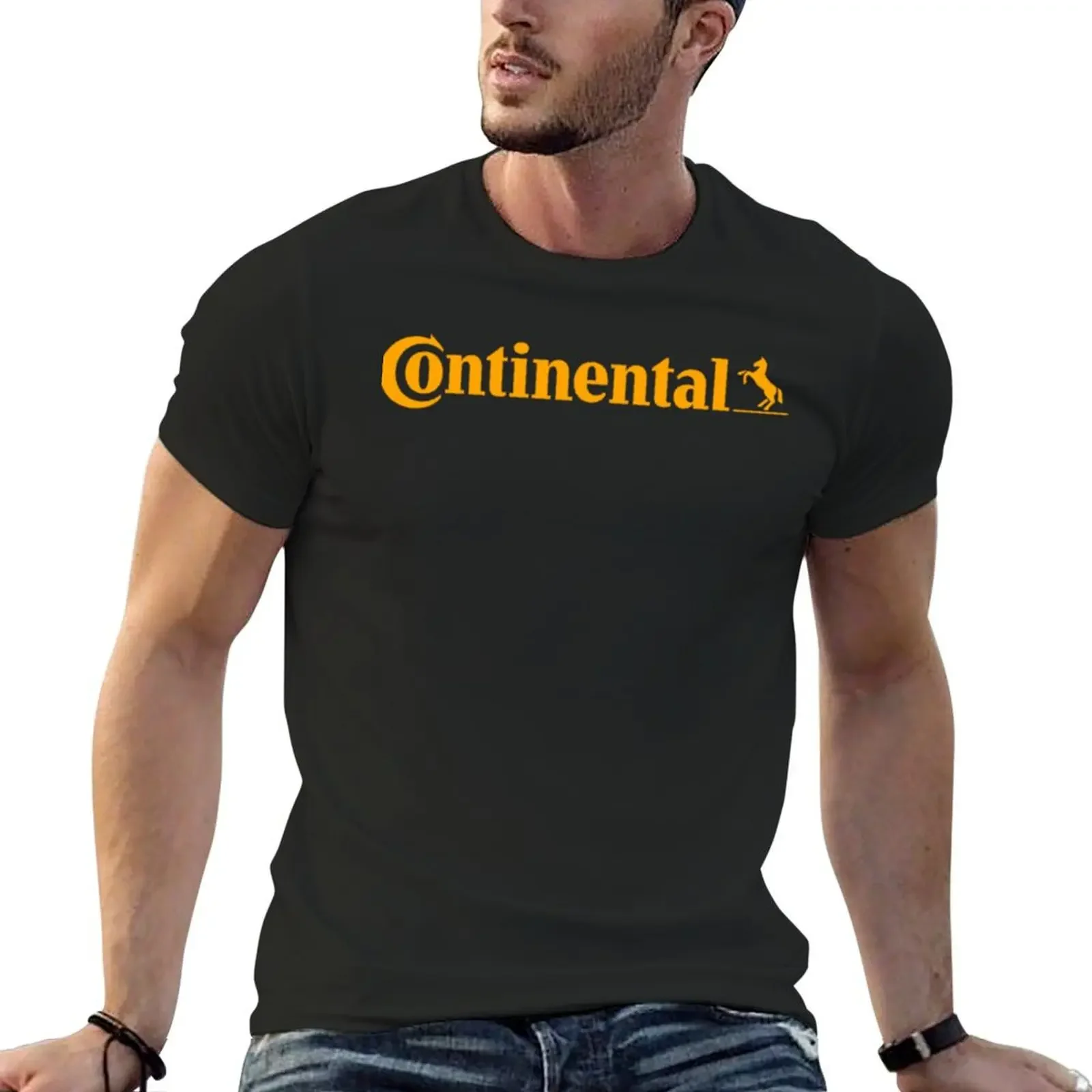 Continentale T-Shirt Jongens Wit Snel Drogen Esthetische Kleding Nieuwe Editie T-Shirts Voor Mannen