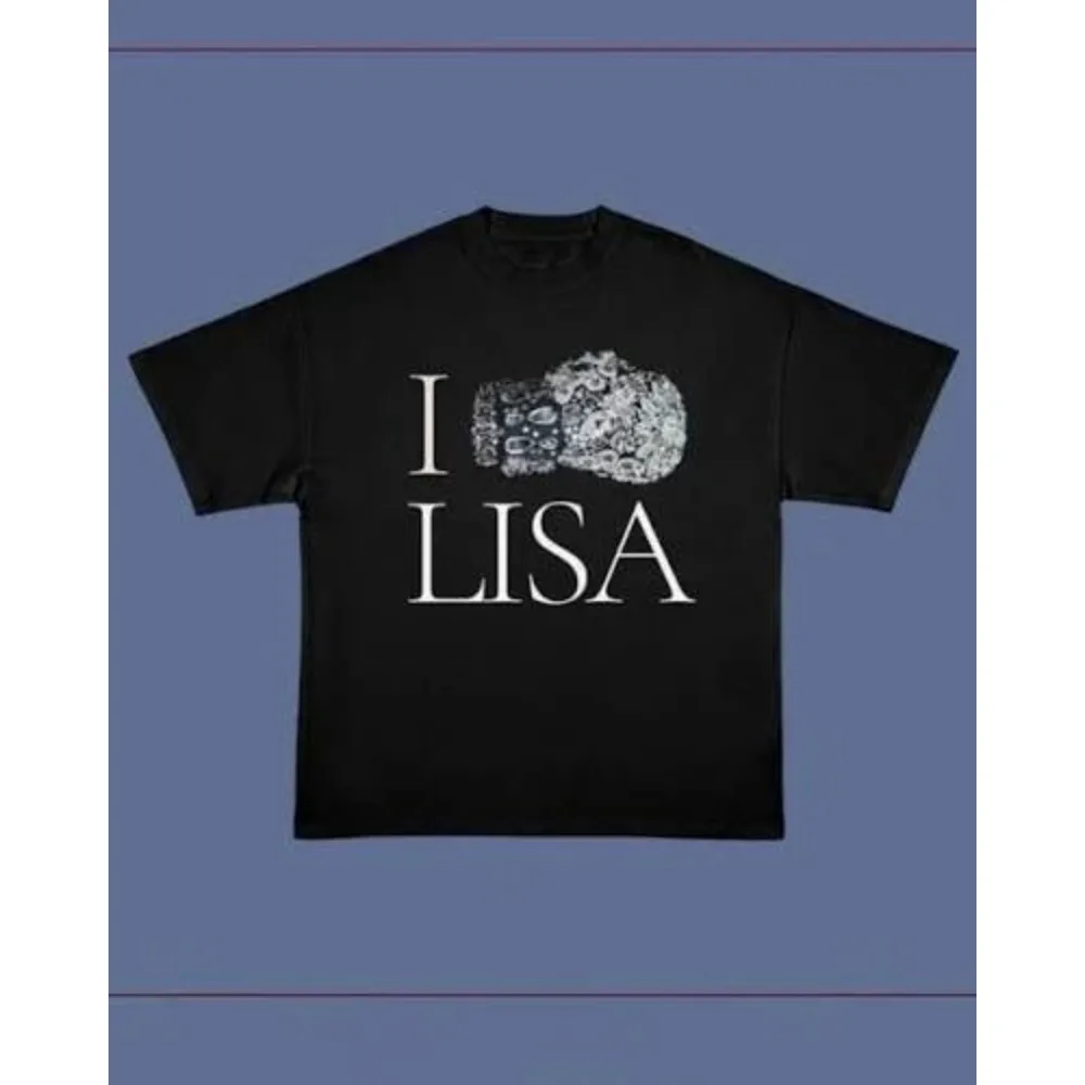 LISA SaWaDiKa Worldwide Double Sided T Shirt Unisex Kpop Singer Portrait Oversized Cotton Short Sleeve Fan Concert Tee