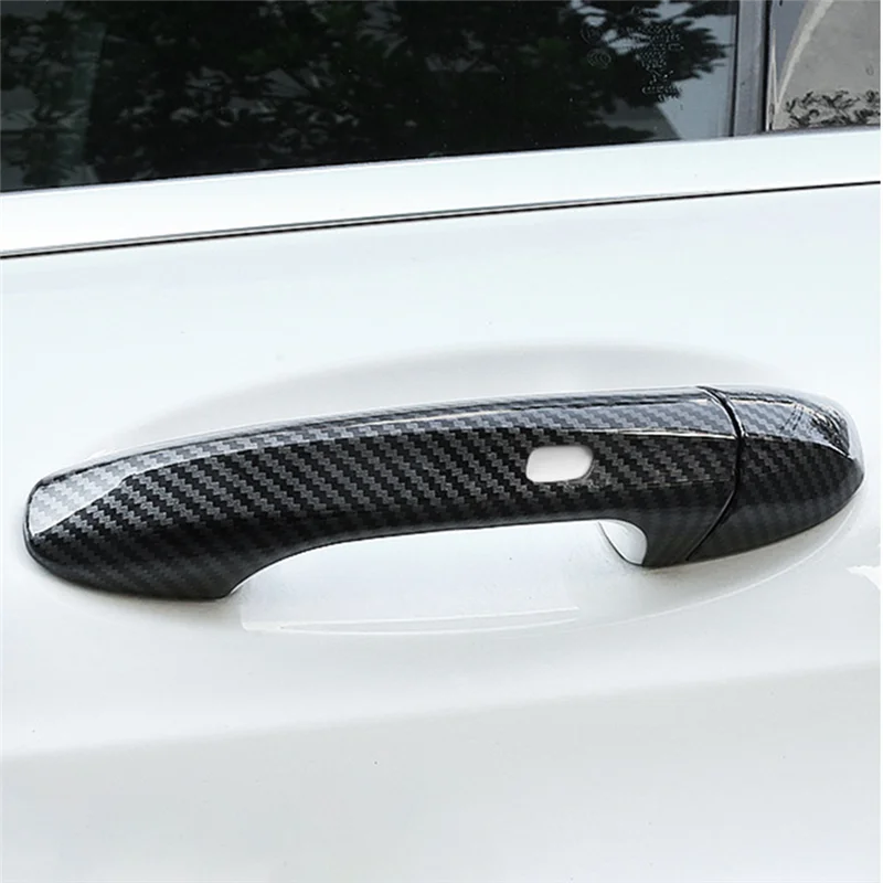 4Pcs Outer Door Handle Cover Trim Stickers For Mercedes Benz C E GLC GLB A B GLE GLS CLA GLA W213 W205 X253 2015-2024