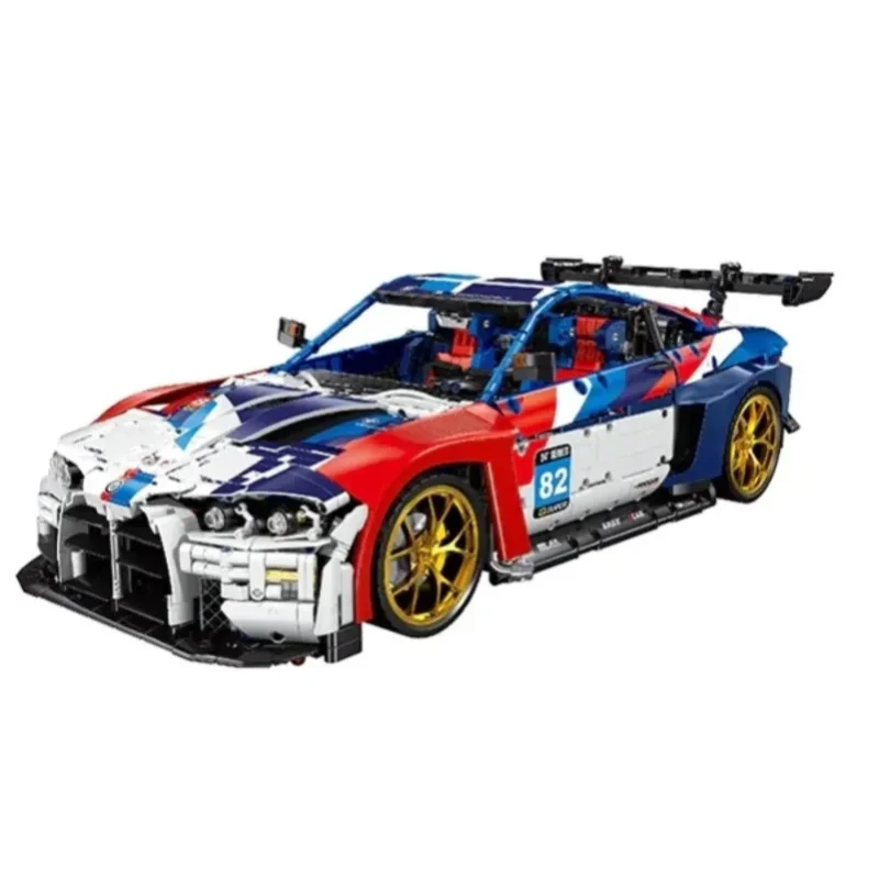 M4 Leistungsstarker Supersportwagen Baukasten MOC JD040 ﻿ Technisches High-Tech-Sportrennwagen-Modell Bausteine Sammelspielzeug Kreative Geschenke für Erwachsene 4556 Teile