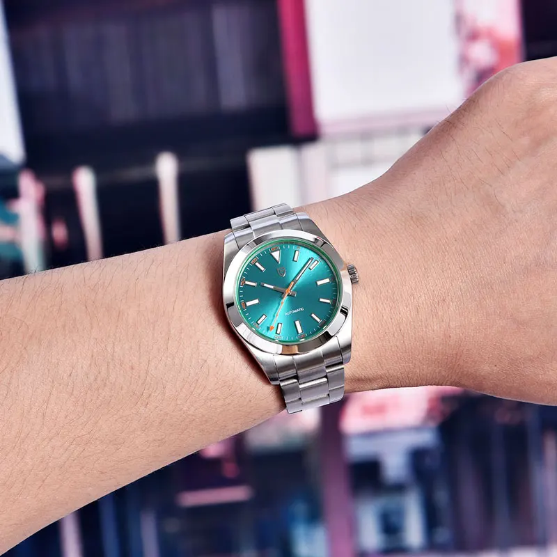 2026 New Men's Mechanical Watches PAGANI DESIGN Luxury Automatic Watch For Men NH35 Stainless steel Green Glass Sapphire Watch