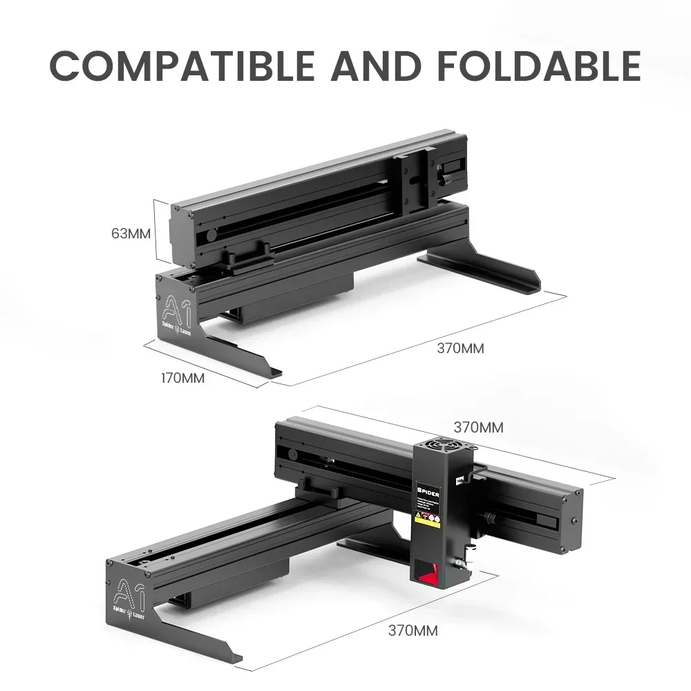 Tyvok 20W Laser Engraving Machine with WiFi Offline Control Bluetooth Cutting Engraving Machine Foldable Without Installation