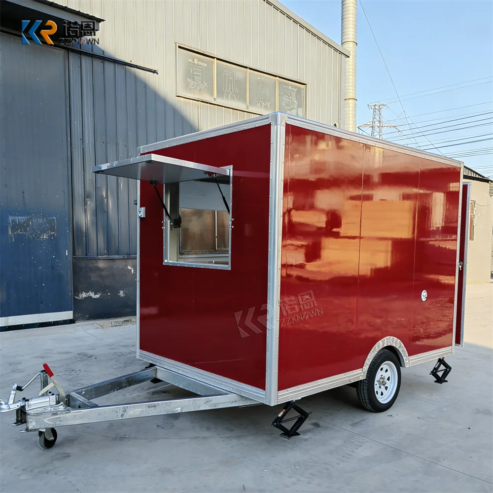 Street Luxury Food Trailer Portable Snack Churros Catering Trailer Concession BBQ Bakery Food Truck with CE Certification