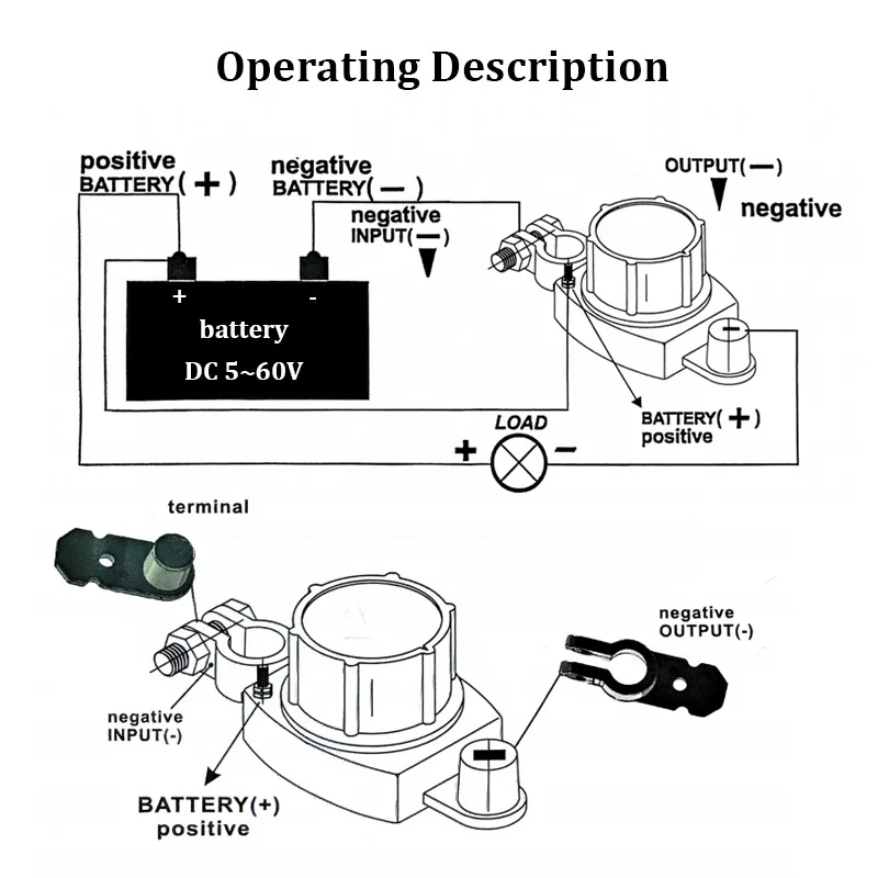 DC 5-80V 300 Amp Battery Isolator Switch with Digital Voltage Display for RV Yacht Heavy Duty Vehicles view 6