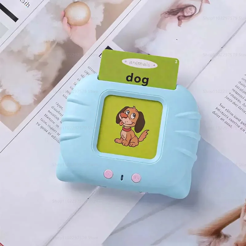 بطاقات فلاش ناطقة على شكل قطة ألعاب تعليمية مبكرة للأطفال الأولاد والبنات ما قبل المدرسة تعلم آلة القراءة هدية تفاعلية للأطفال #6