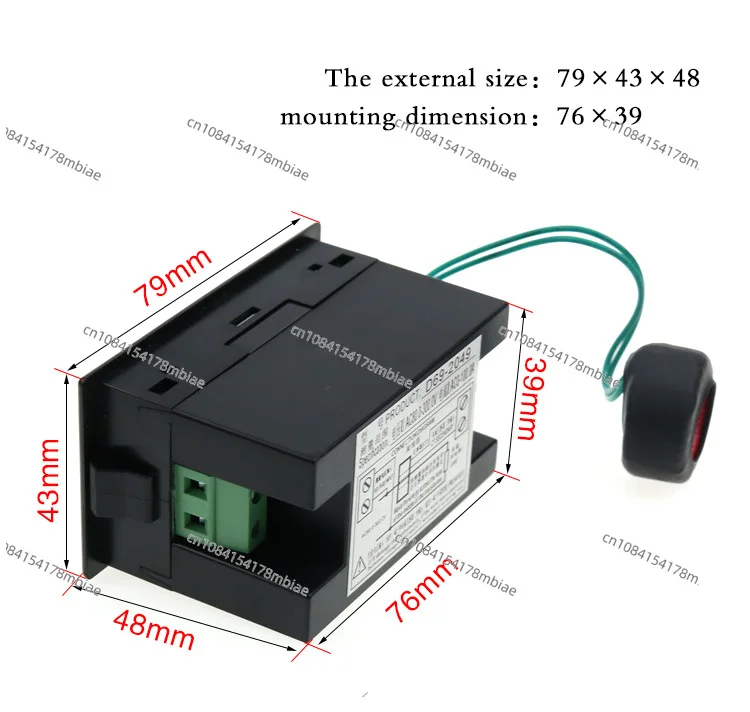 Voltmeter AC Power Meter DROK AC 80-300V 100A Voltage Color LCD Display Panel Digital Voltmeter Battery Multimeter