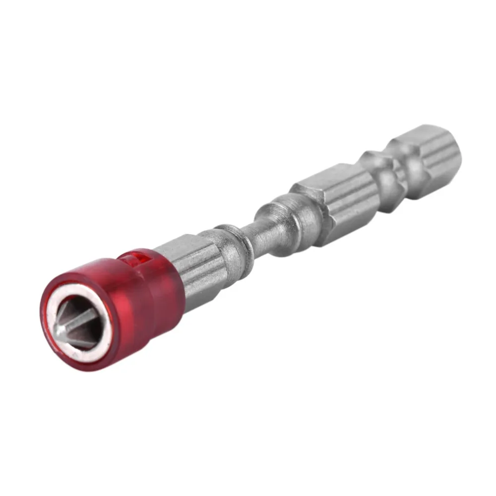 5pcs /10pcs 1/4 Inch Hex Shank Magnetic Screwdriver Bits 65mm Length Red Color PH2 Phillips Head Bits Impact Drill Bits Set