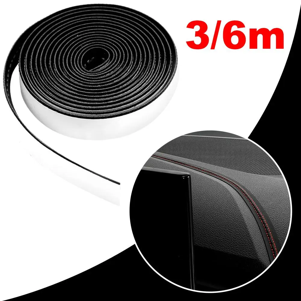 

Кожаные полоски для внутренней отделки автомобиля, слот для центральной консоли, модификация инструментов, украшение для дверного сиденья, панель из искусственной кожи B3F3