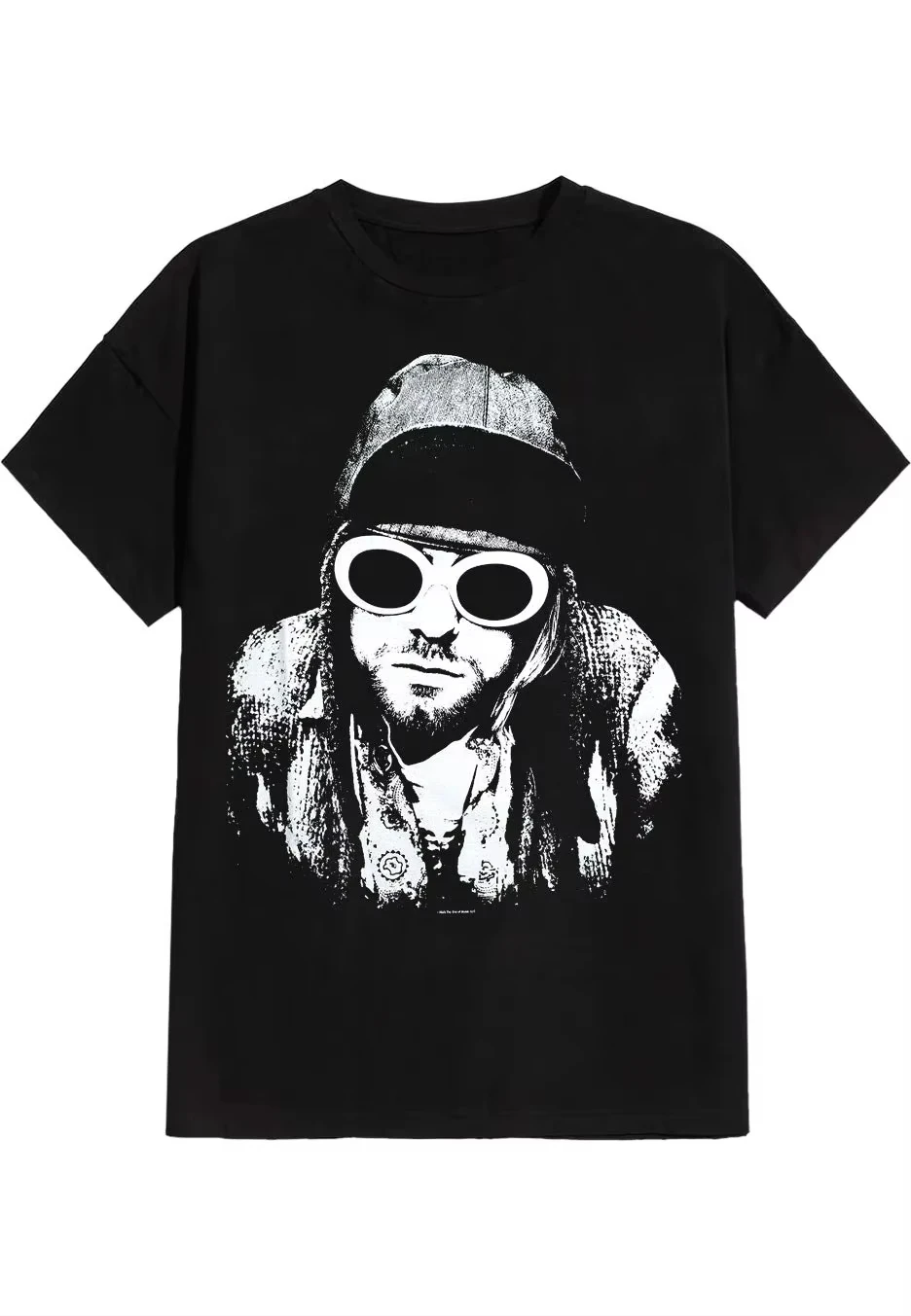 New Mens Clothes Tee Shirt T-Shirts Men Tshirt for Men Kurt Cobain Smoking Box Photo Regular Peripheral Pattern Printing