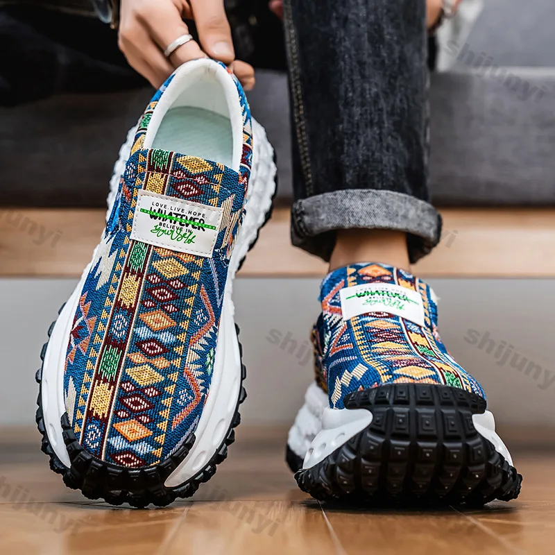 

LiveDay/мужская винтажная дышащая удобная повседневная обувь на платформе, осенние модные уличные вулканизированные кроссовки, увеличивающие рост