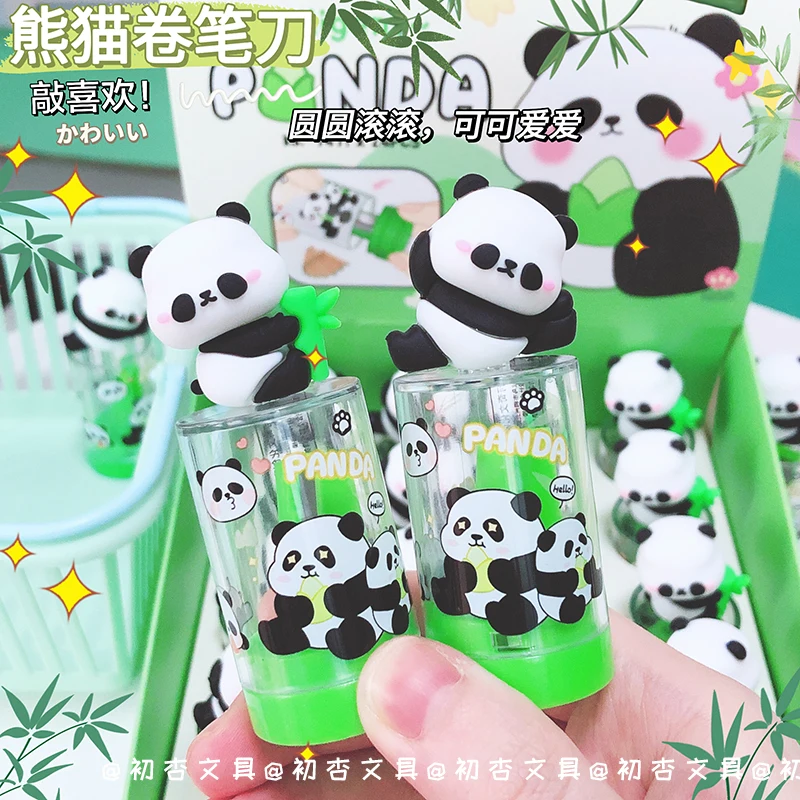 Cute Panda Sharpener For Pencil Creative Item back to school Kawaii Stationery School Supplies Accessories stationery