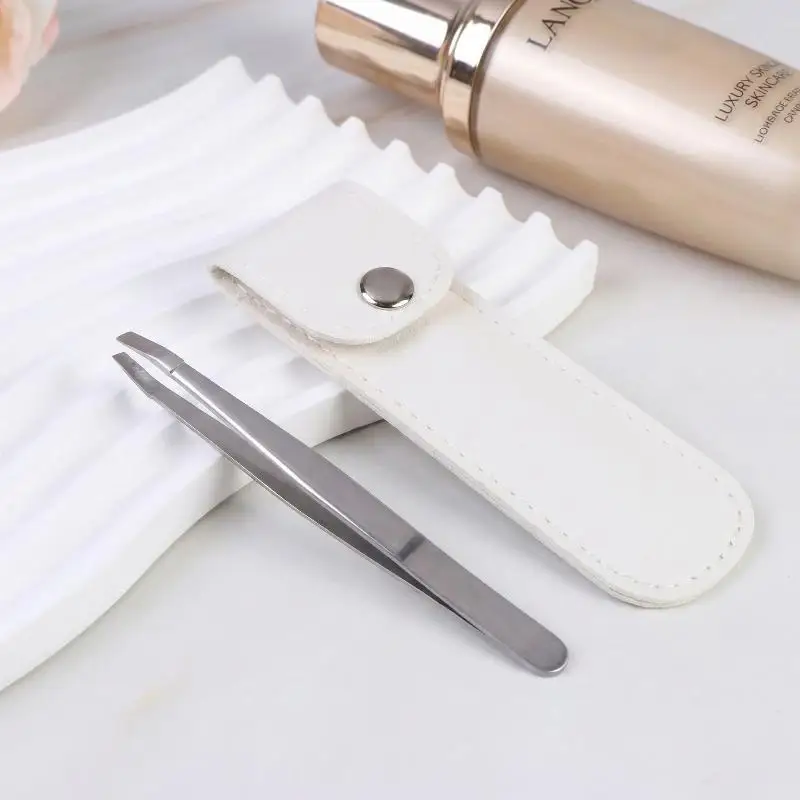 

Eyebrow Stainless Steel Tweezers Set Professional Plucking Tool With Slanted Tips For Beard And Facial Hair