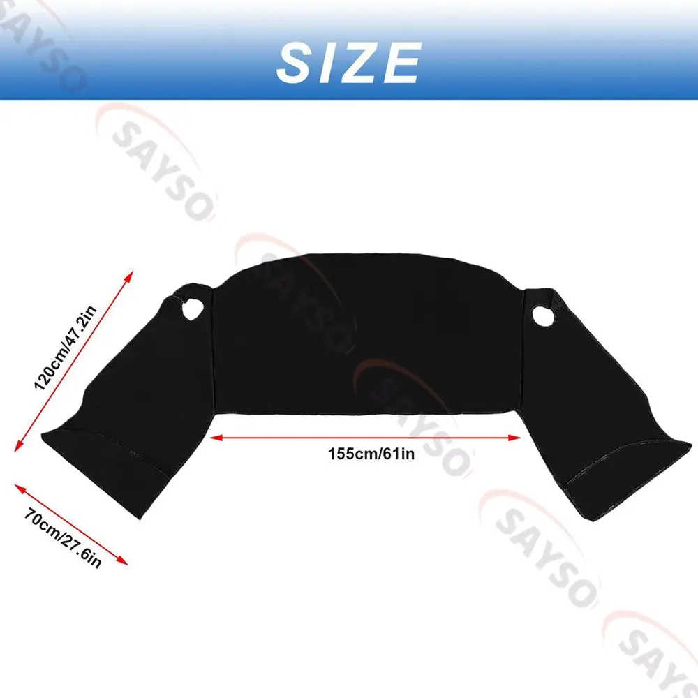 Black/SilveFor Deluxe VW T5 T6 Window Screen Cover Curtain Wrap Blind Camping Frost Auto Exterior Protection Windscreen Sunshade