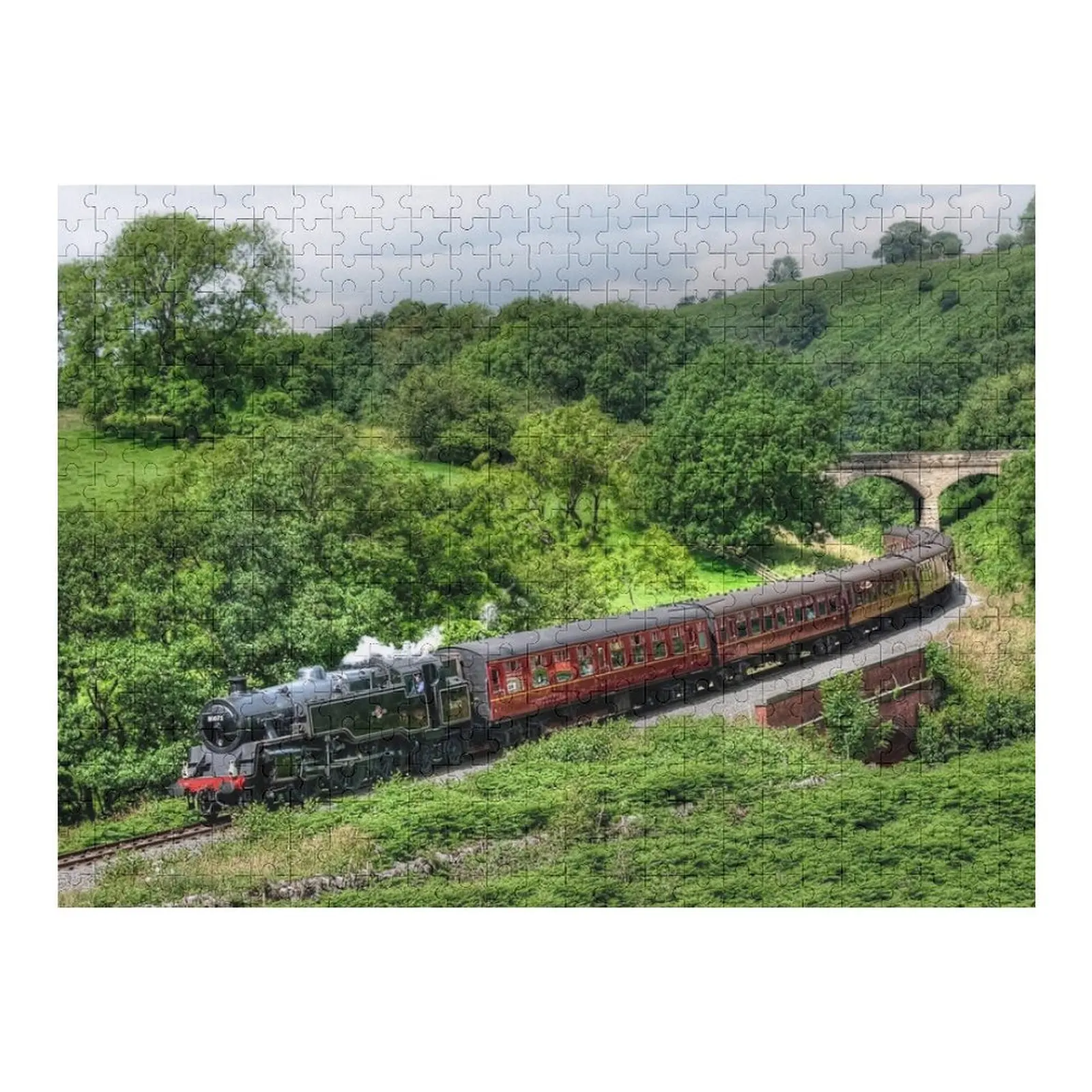 

Северный Йоркшир Мурс Железнодорожный пазл Индивидуальные игрушки для детей Деревянный пазл для взрослых