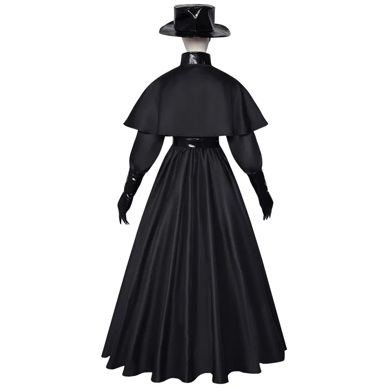 Steampunk Plague Doctor Costume Medieval Gothic Cosplay Costumes Raven Mask Halloween Carnival Party Cos Outfits for Men Women