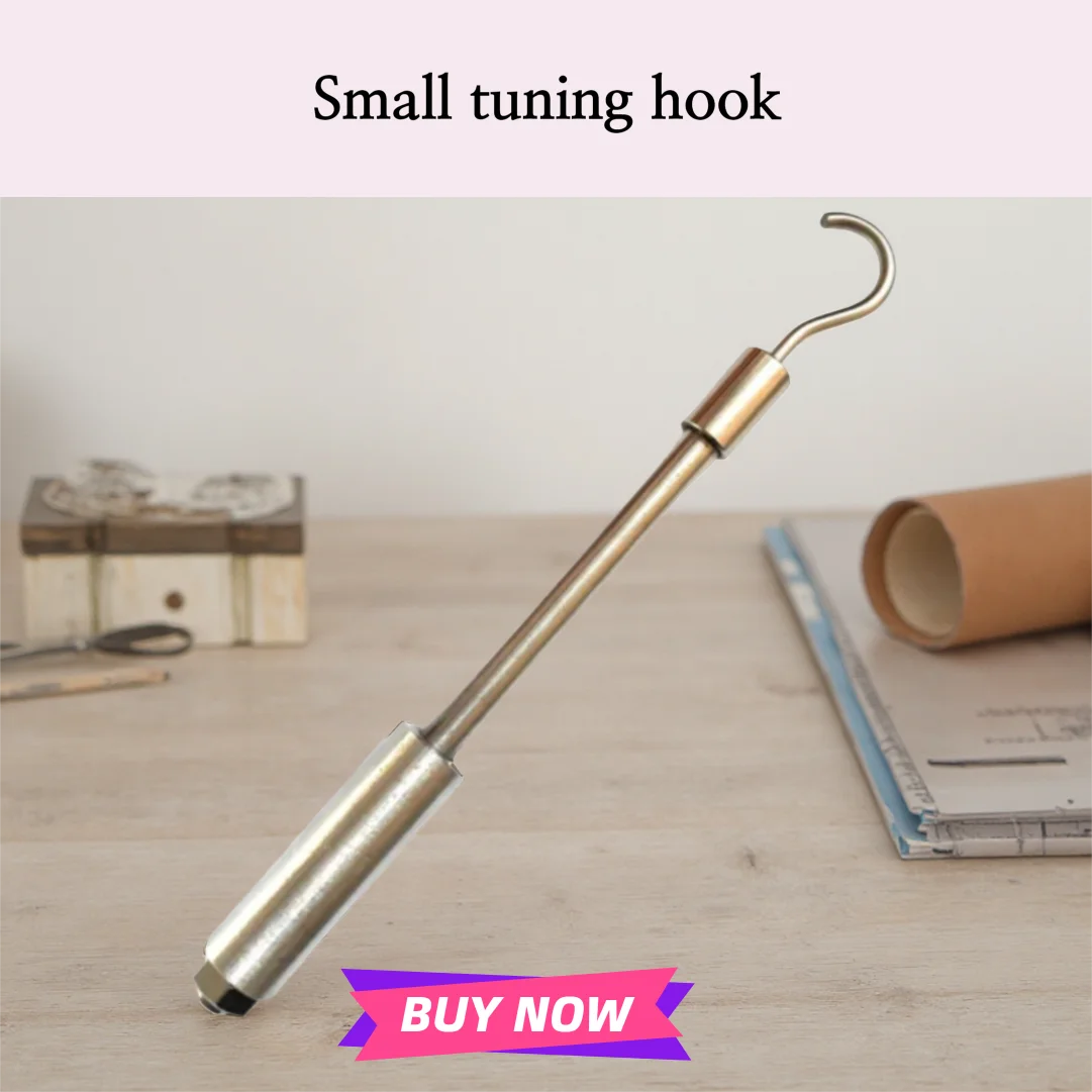 Small tuning tube pull-out tool, hook, variable tone tube pull-out device, tube music changer, disassembly and maintenance