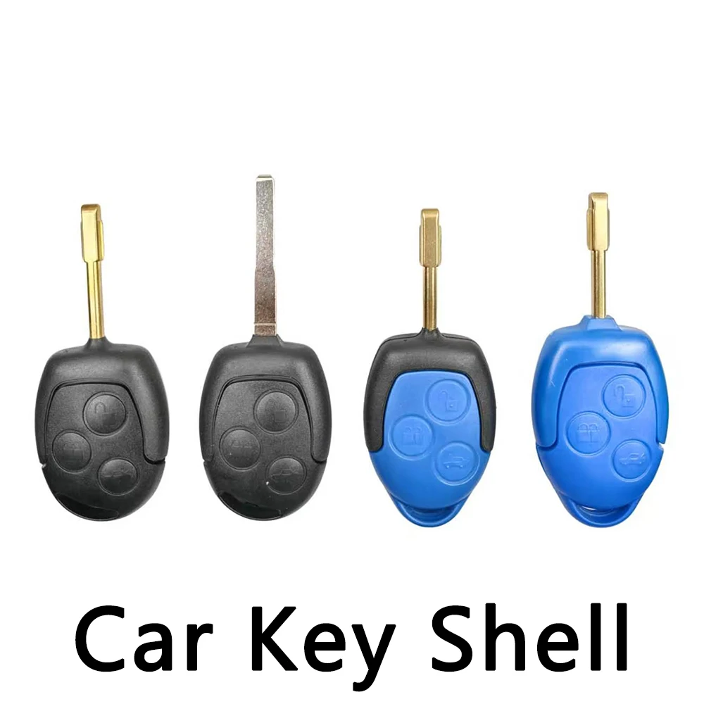 Three-button key Shell for Ford Transit models, Transit Connect remote key shell kit，HU101/FO21 Blade