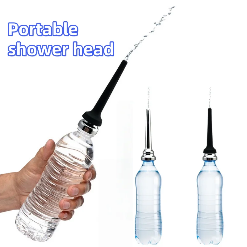 Bathroom Shower Nozzle Accessories for Private Cleaning Compatible with Mineral Water Bottles and Showerheads Portable Items