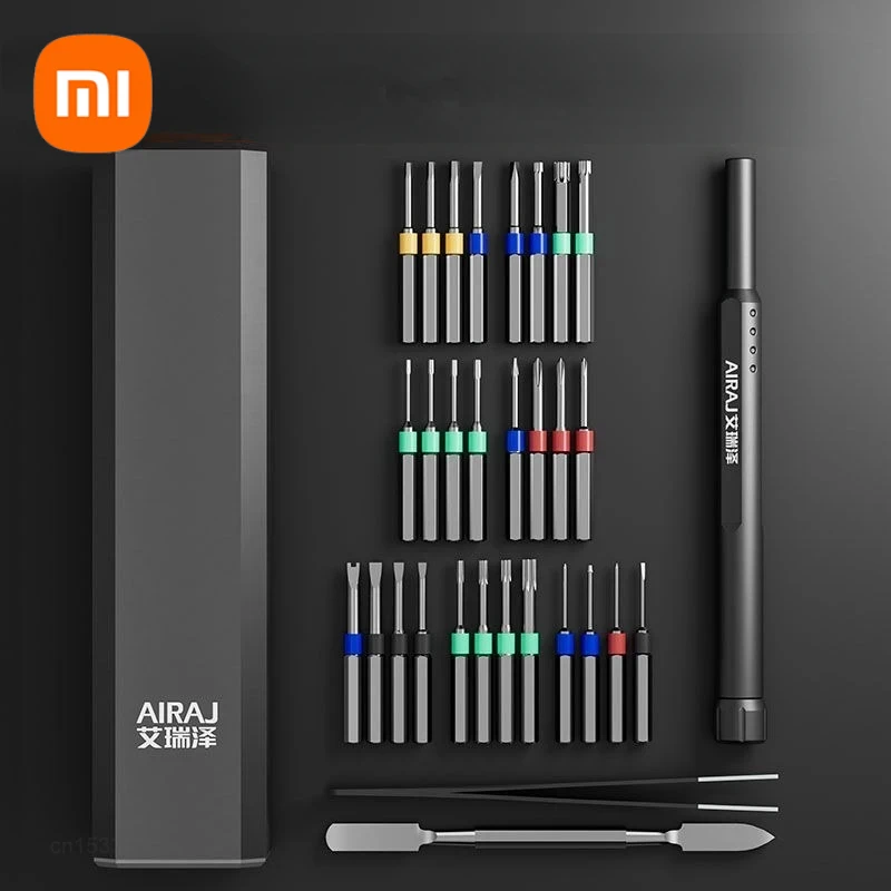 Airaj-conjunto de Chave de Fenda Multifuncional Magnética Portátil Bit de Precisão Reparação de Manutenção Profissional Ferramenta Elétrica Xiaomi