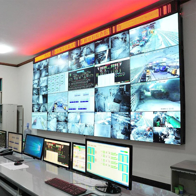 Monitor LCD per interni Videowall Display pubblicitario Cornice stretta 4K HD 2x3 3x3 Pannelli Mulit Schermi di giunzione Video Wall LCD