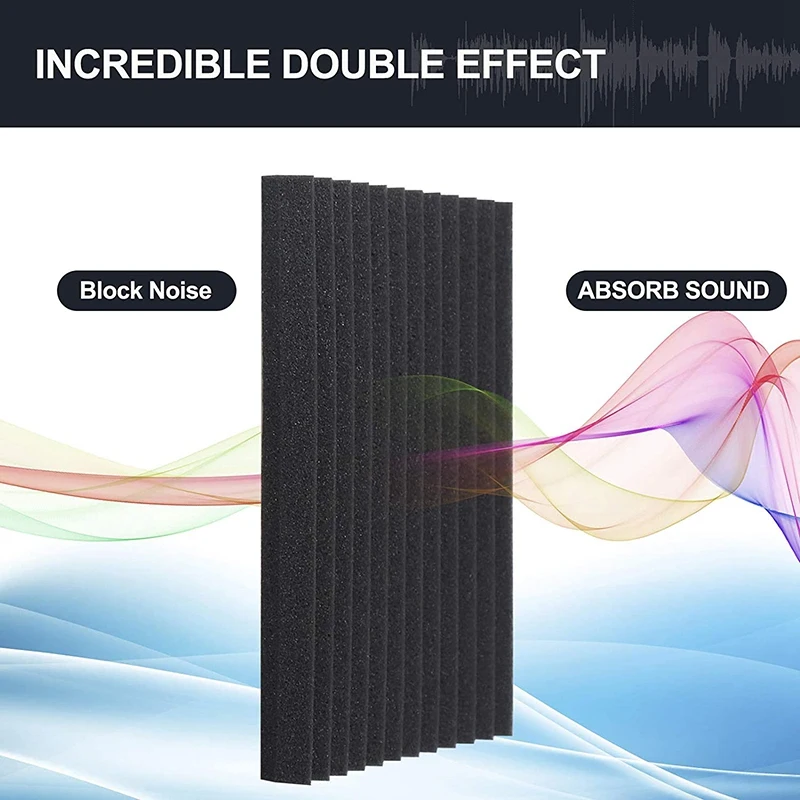 60 Pcs Sound Insulation Board Sound Insulation Studio Foam,For Wall Sound Insulation Board,For Home Studio,2.5X 30X 30Cm