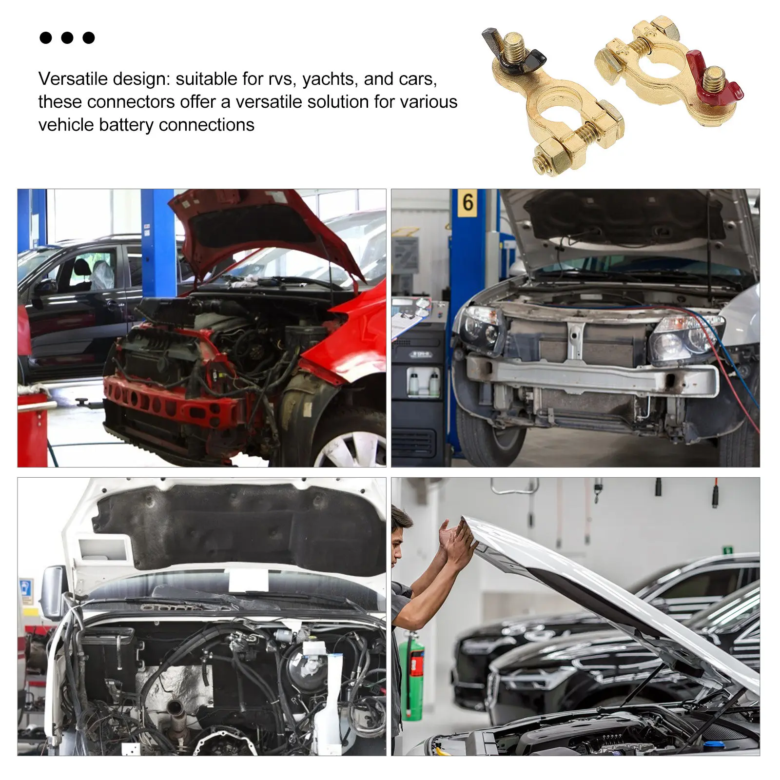 

Battery Terminals Clamps for Car and Rv Bornes De Bateria Carro Connector Automotive Automobile Trucks