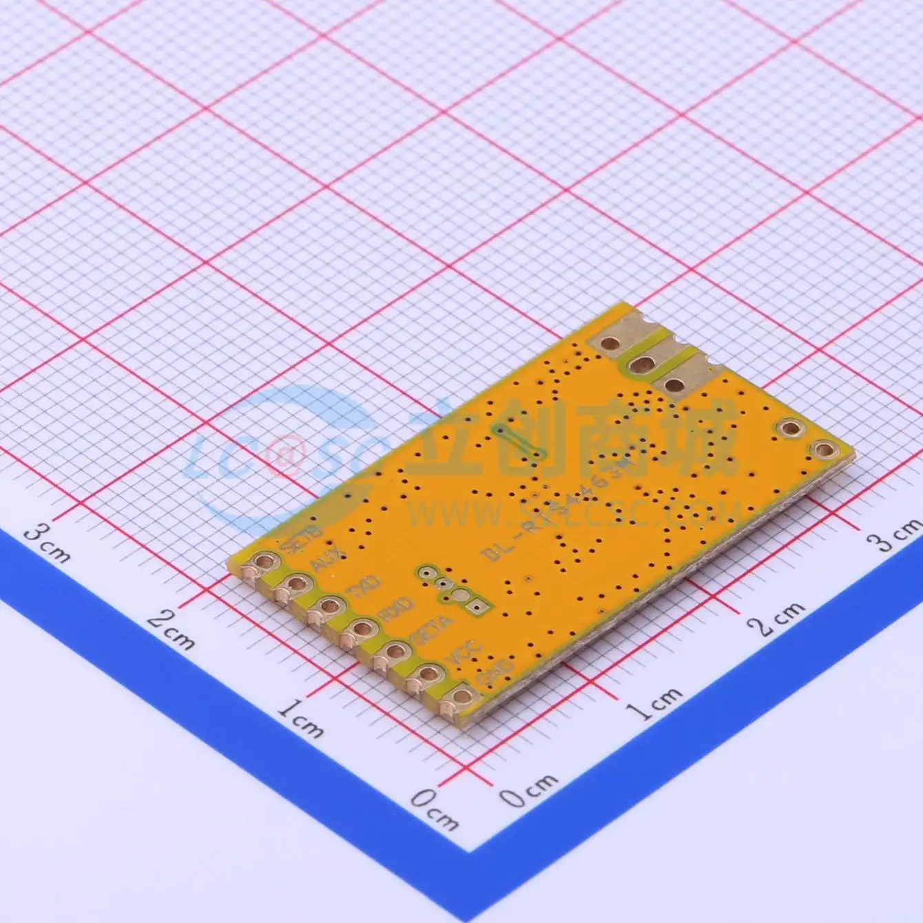 2pcs DL-RTS4463M SMD 32x18.5mm 434.125MHz 433.92MHz GFSK 20dBm RF Wireless Communication Module for Smart Home System