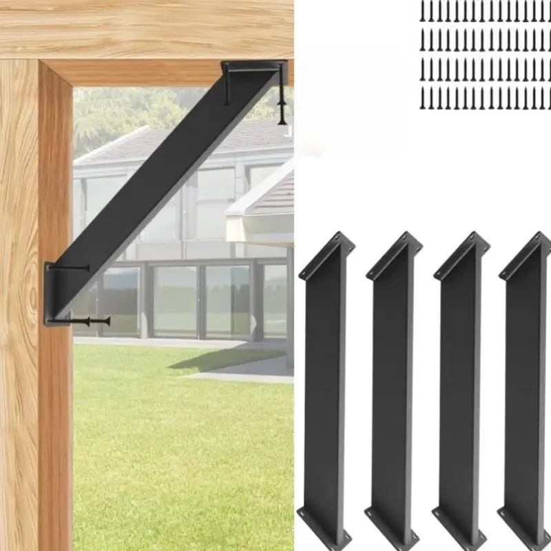 

2Pcs 45 Degree Angles Metal Gazebo Support Brackets Adjustable Brace Rod For Enhances Stability And Wind Resistance M4YD