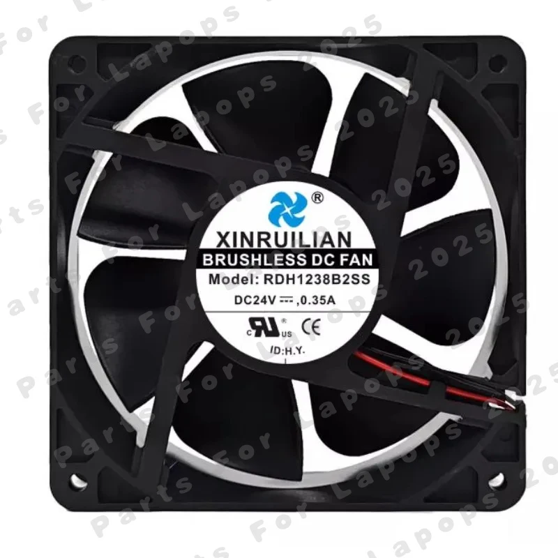 

J For RUILIAN RDH1238B2SS 24V 0.35A 12CM New Inverter CPU Cooling Fan 12038 1PCS 120×120×38mm