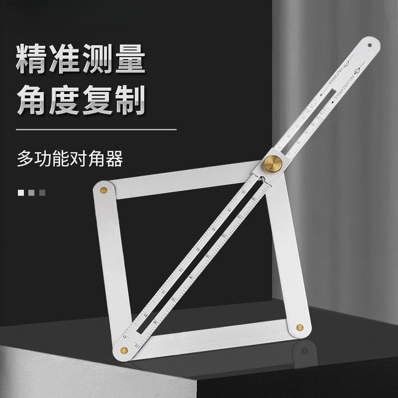

Diagonal ruler integrated ceiling angle ruler trimming diagonal protractor multi-function universal angle ruler